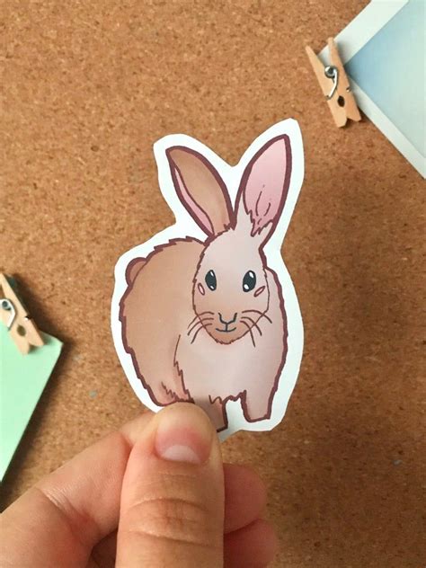 Cute Rabbit Sticker Fall Laptop Decal Kawaii Animal