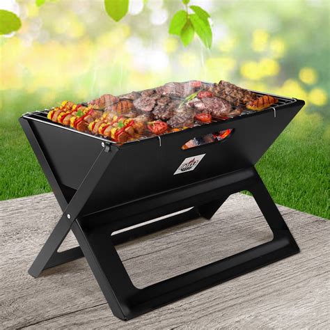 Portable Bbq Charcoal Grill Smoker Outdoor Steel Camping Barbecue Buy