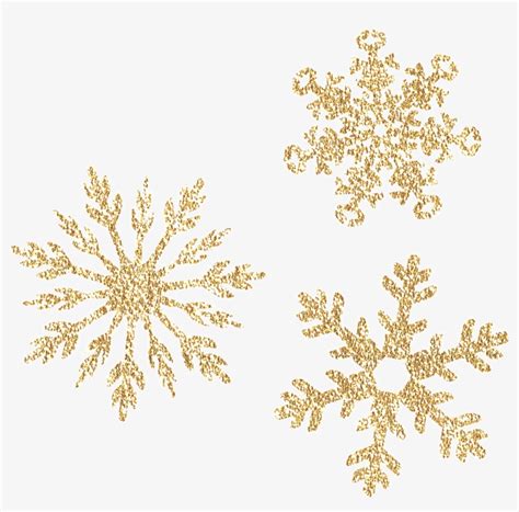 Gold Snowflakes Png