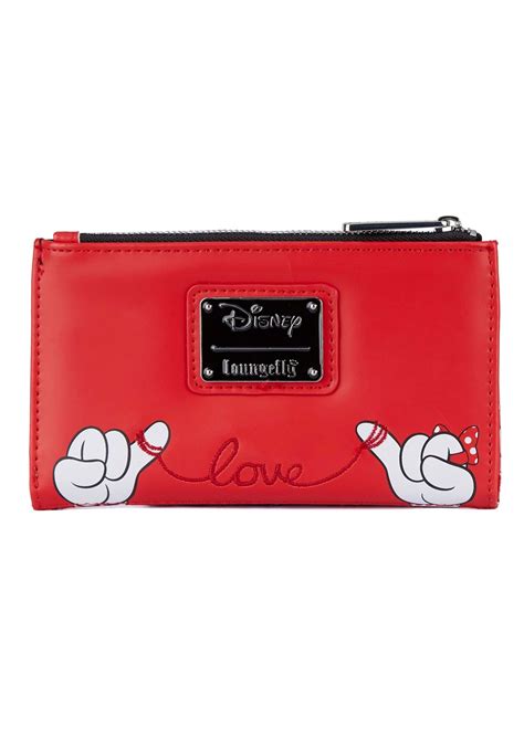 Disney Loungefly Mickey And Minnie Valentines Flap Wallet