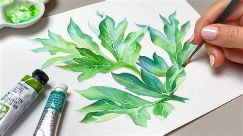 How To Paint Realistic Green Leaves 🍃 Advanced Beginner Friendly