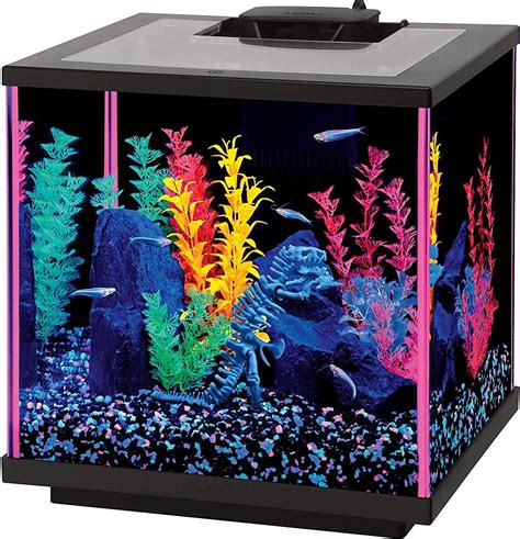 Aqueon Led Neoglow Aquarium Starter Kit Pink 75 Gal