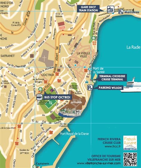 Villefranche Sur Mer Tourist Map