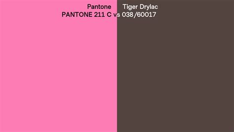 Pantone C Vs Tiger Drylac Side By Side Comparison