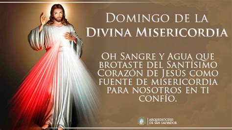 Domingo De La Divina Misericordia Arzobispado De San Salvador
