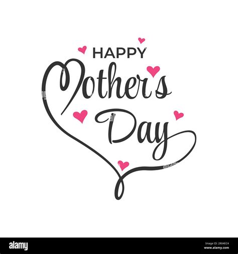 Happy Mothers Day Typography Vector Illustration Happy Mothers Day Modern Calligraphy