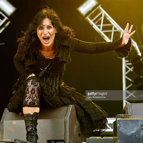 Cristina Scabbia Of Lacuna Coil Performs On Stage At Bloodstock Open