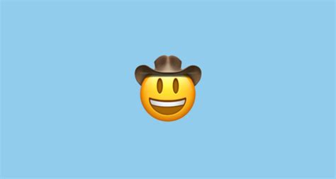 Cowboy Hat Face Emoji On Apple Ios
