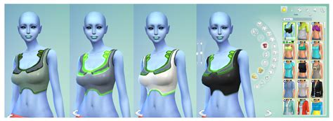 Mod The Sims Female Alien Swimwear Set