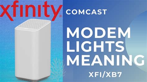 Xfinity Modem Lights Meaning XFi Advanced Gateway XB7 Wifi Lights