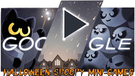 Google Happy Halloween Kitty vs Ghost Game ( Drawing symbols Mini-game