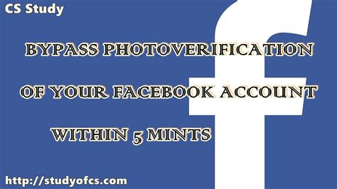 Unlock Photo Verification Facebook Account With In 5 Minutes Hola