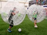 Soccer With Bubble Suits