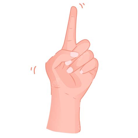 One Finger Vector Art Png One Finger Up One Finger Number One Hand Sign Png Image For Free