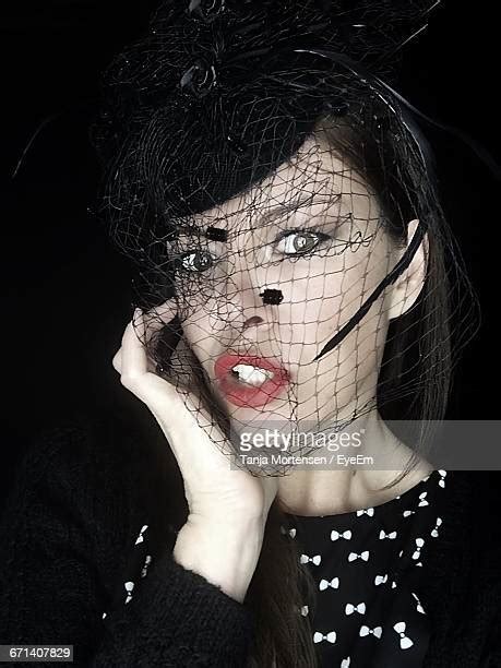red lipstick veil photos and premium high res pictures getty images