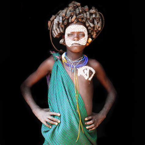 Surma Girl Ethiopia Tribal Culture African Fashion Ethiopia