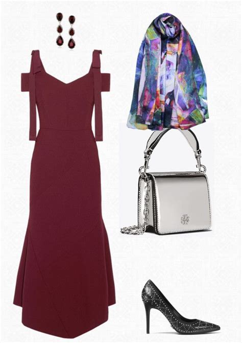 Fiery And Elegant Christmas Party Outfit Ideas Aithne Art On Scarf