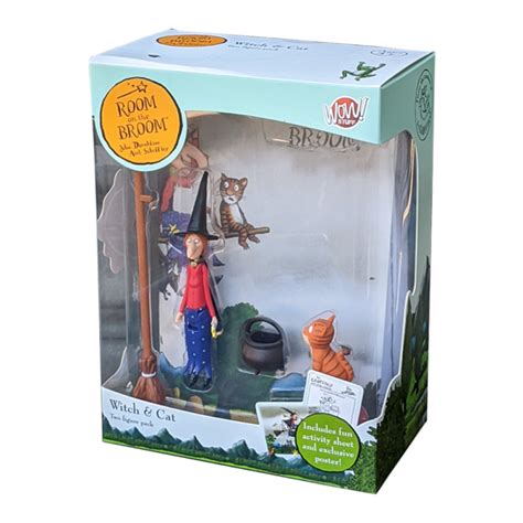 Room On The Broom Witch And Cat Figurine Twin Pack Aussie Toys Online