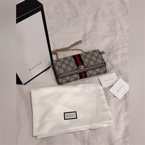 Gucci Bags Authentic Ophidia Gg Chain Wallet Poshmark