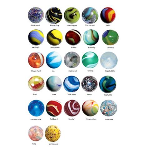 500 Count Bulk Assorted Premium Player Glass Mega Marbles Toy Playgamesly