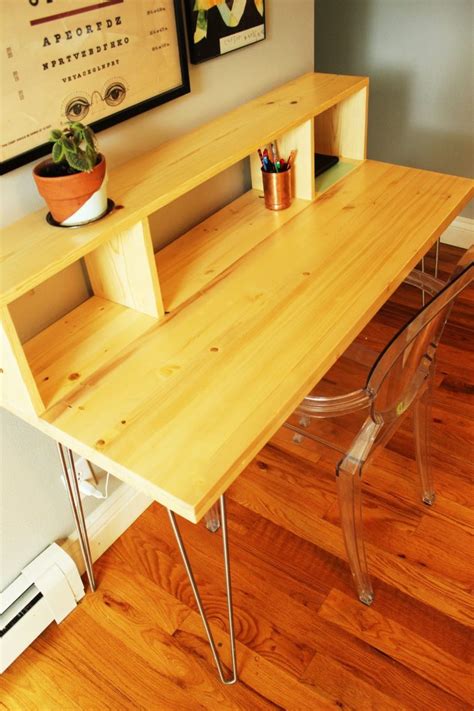 How To Build A Hairpin Legs Desk With Shelf