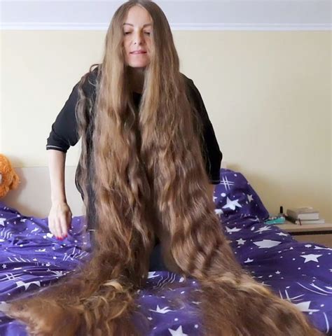 Video Extreme Thick Floor Length Hair Covering And H Realrapunzels Hair Lengths Sexy Long
