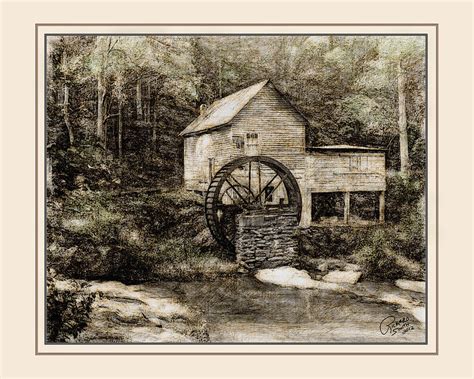 Old Grist Mill Digital Art By Richard Smith Fine Art America