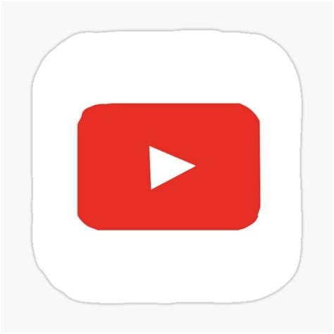 Youtube App Logo Drawing Sticker For Sale By Kennabear16 Redbubble