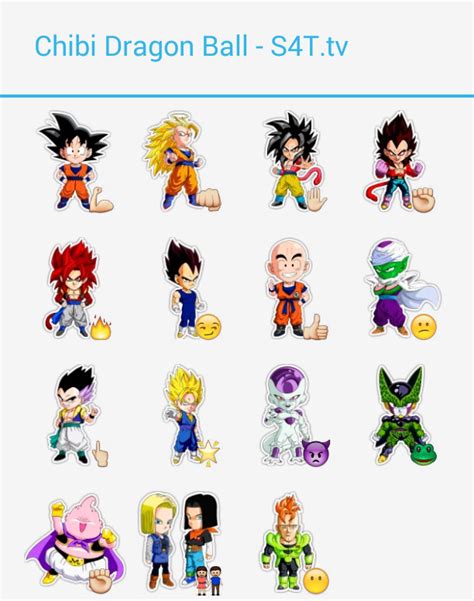 Dragon Ball Z Chibi Stickers 4 Telegram