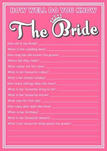 A professional softball player falls for two men and wonders when it comes to love, how do you know? Free Hen Party Quiz Game | The Invitation Boutique