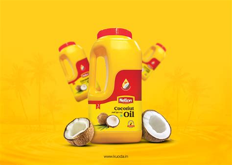Nellon Coconut Oil Label Design On Behance