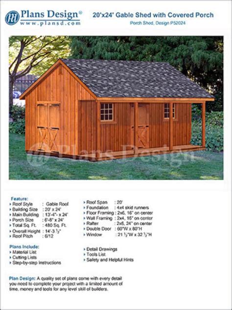 20 X 24 Shed With Porch Guest House Cottage Or Etsy