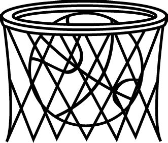 Black and White Basketball in Net (With images) | Clipart black and white, Black and white, Clip art