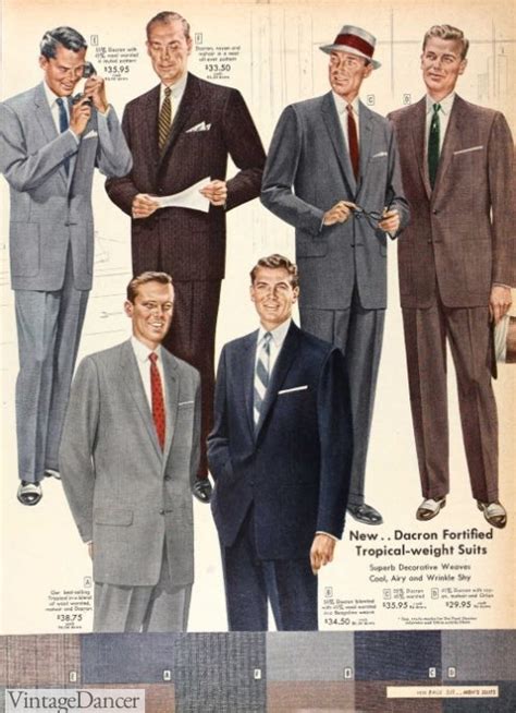 1950s Mens Fashion History For Business Attire