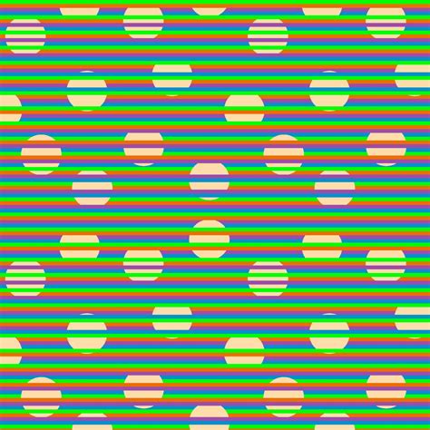 Optical Illusion Distance Color Change Pattern