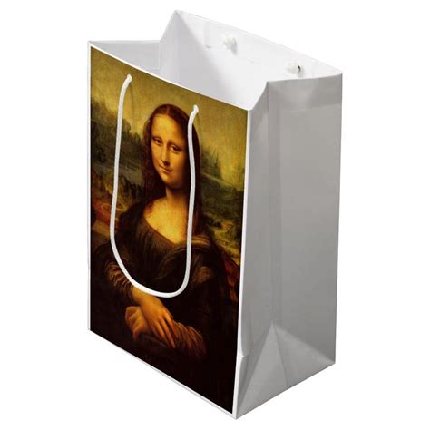 Leonardo Da Vinci Mona Lisa Fine Art Painting Medium T Bag Zazzle