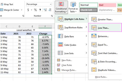 Excel Conditional Formatting Formula Cells Not Equal Printable Templates