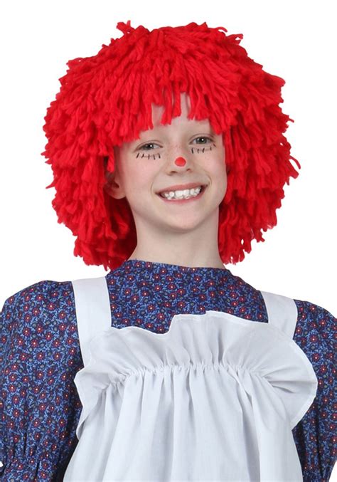 red rag doll wig