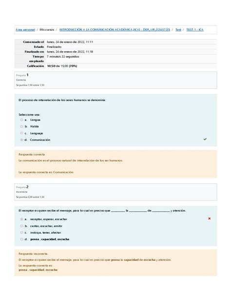 Test 1 Ica Revisión Del Intentotuf Pdf Comunicación Ciencia