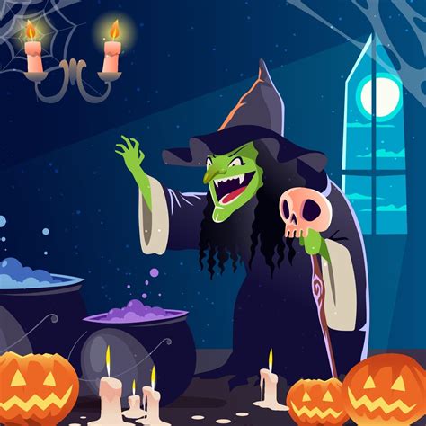 Halloween Scary Witch 3262604 Vector Art At Vecteezy