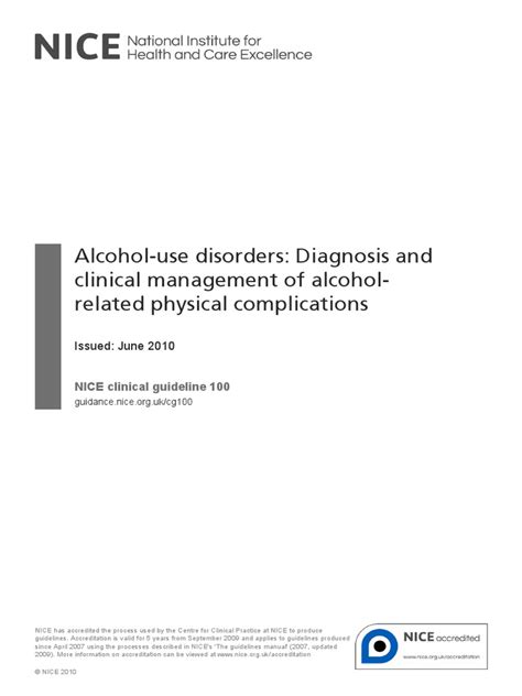 Pdf Alcohol Use Disorders Diagnosis And Clinical Management Of