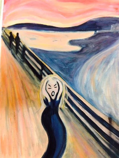 My Scream In Response To Studying Edvard Munchs Artwork The