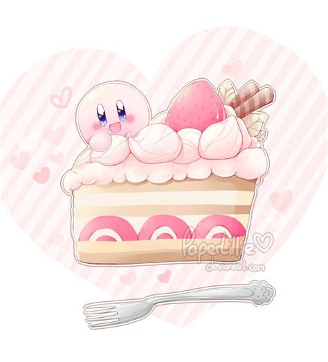 Kirbys Cake By Paperlillie On Deviantart Kirby Kirby Character