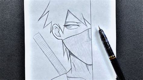 Details 133 Naruto Half Face Drawing Vn