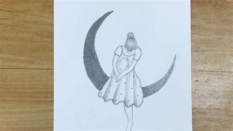 Sad Moon Drawing