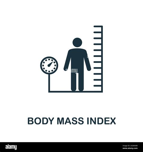 Body Mass Index Icon Simple Creative Element Filled Monochrome Body