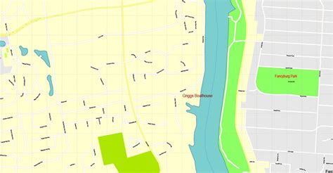 Columbus Ohio Printable Vector Map Exact City Plan 100 M