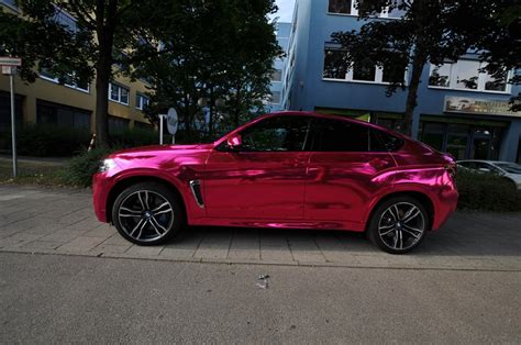 Wrapping Gone Astray Pink Chrome Bmw X6m