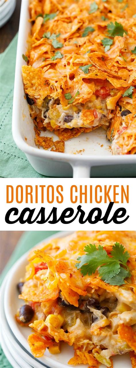 Place back into the oven for a further 7 minutes until cheese is golden and bubbly. Doritos Chicken Casserole | Recipe | Easy casserole ...