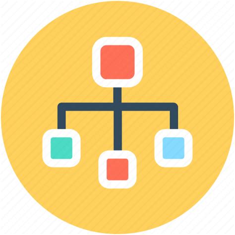 Hierarchy Network Organization Structure Sitemap Workflow Icon